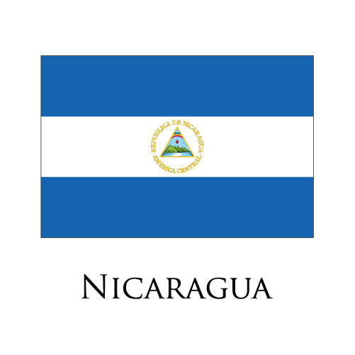 Nicaragua flag logo cricut iron on